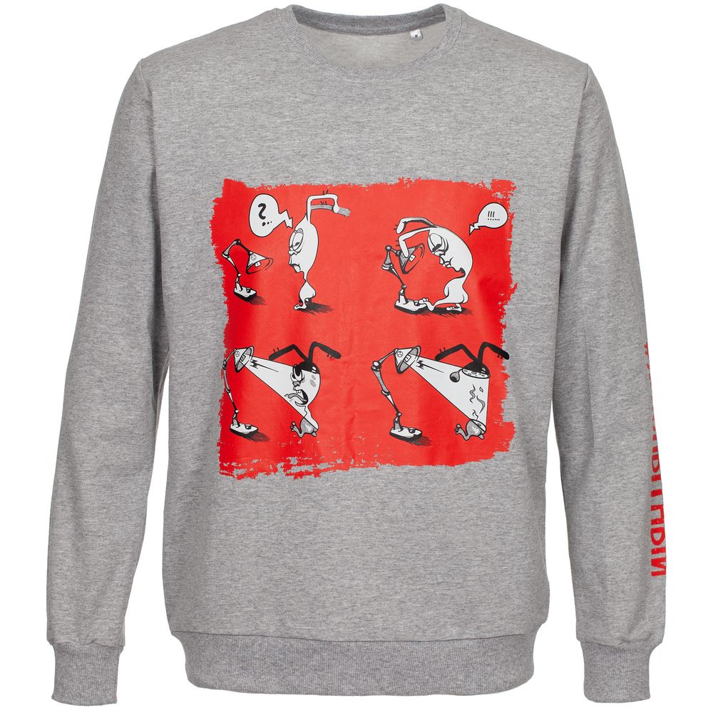 Толстовка «Яжопытный», серый меланж — изображение 3