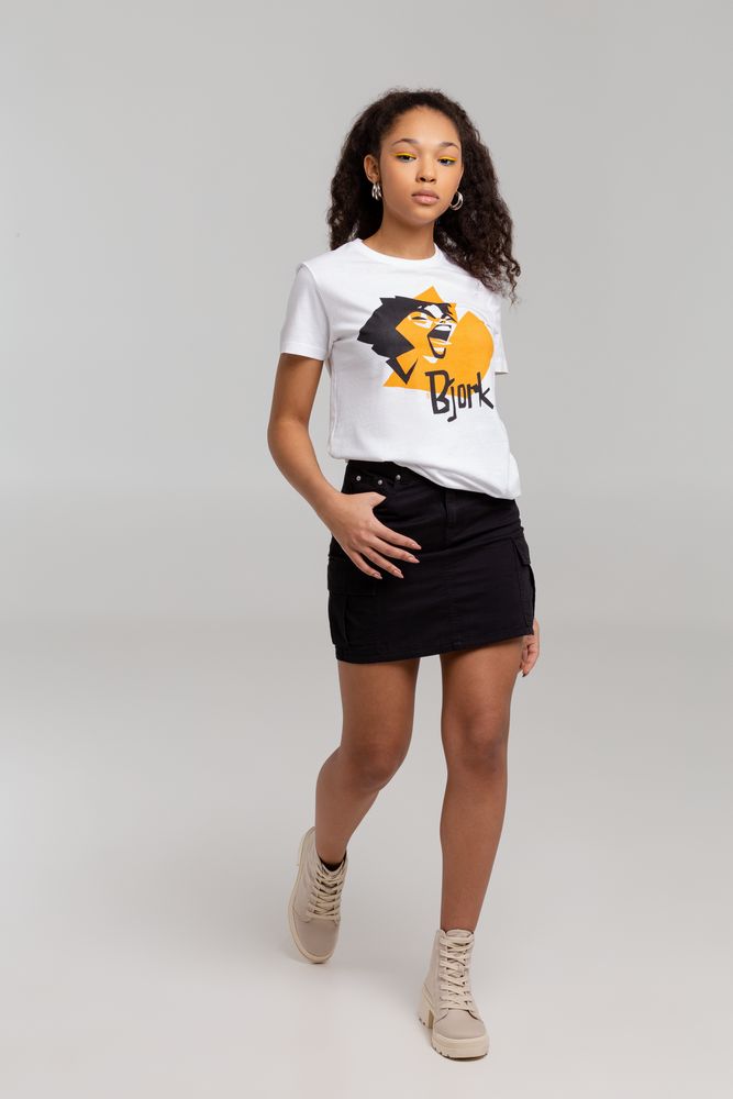 Футболка женская «Меламед. Bjork», белая — изображение 6