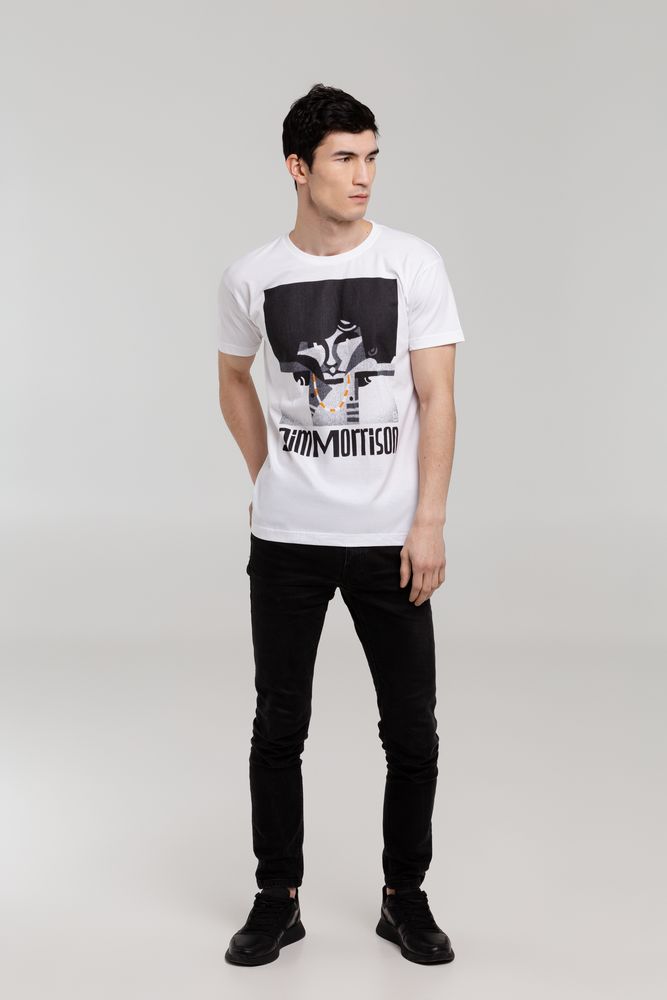 Футболка «Меламед. Jim Morrison», белая — изображение 6