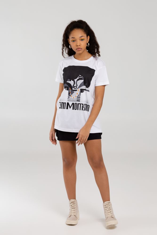 Футболка «Меламед. Jim Morrison», белая — изображение 8