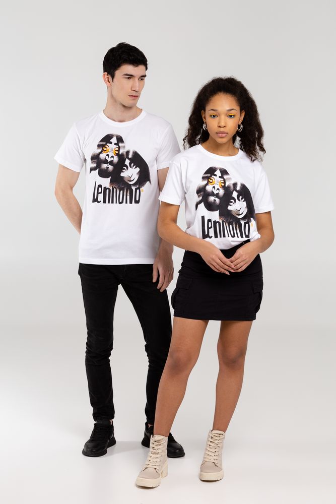 Футболка «Меламед. John Lennon, Yoko Ono», белая — изображение 11