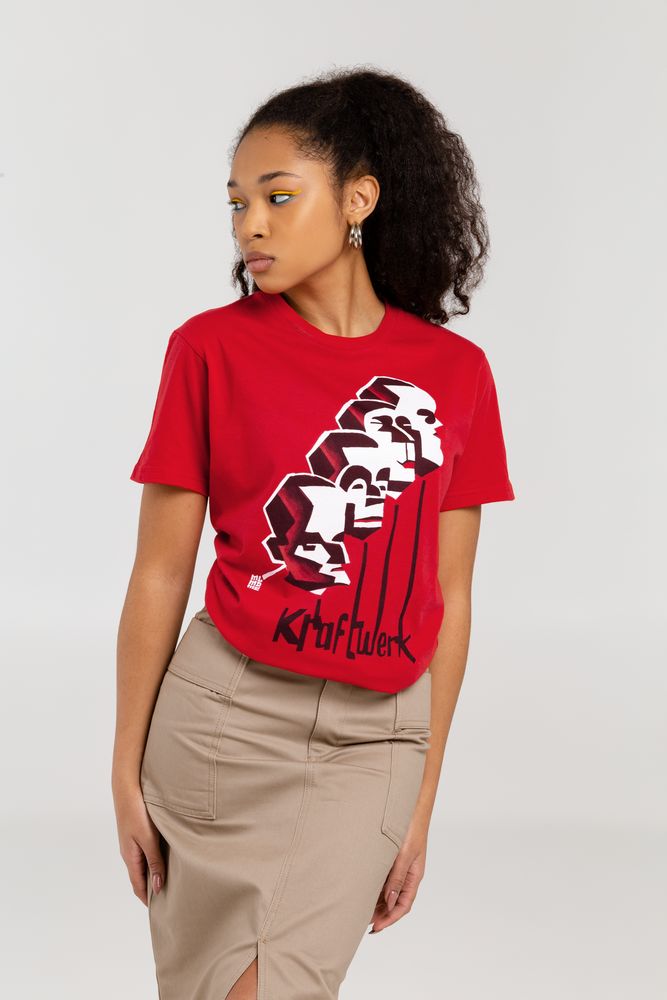 Футболка «Меламед. Kraftwerk», красная — изображение 8