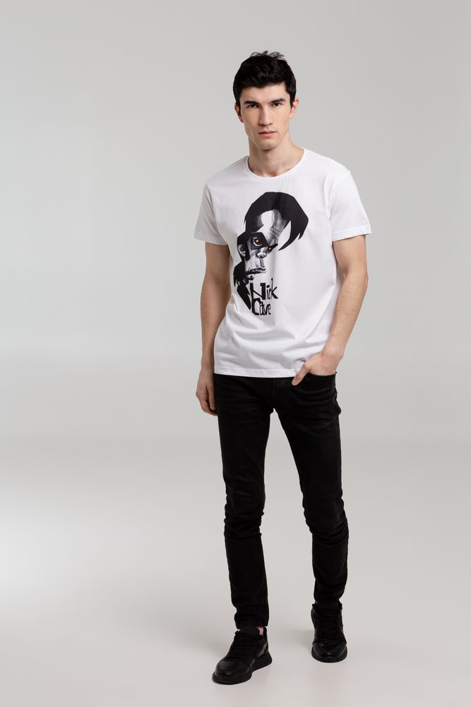 Футболка «Меламед. Nick Cave», белая — изображение 5