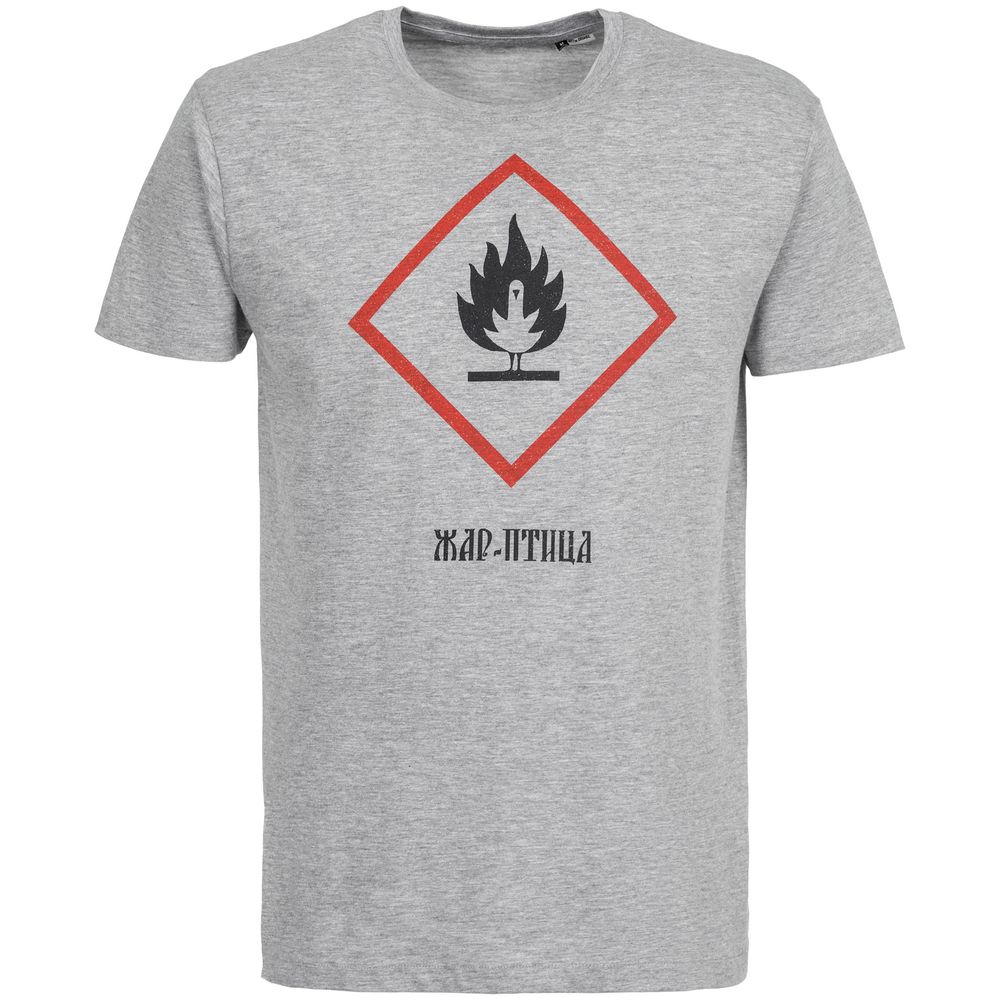 Футболка «Жар-птица», серый меланж — изображение 3