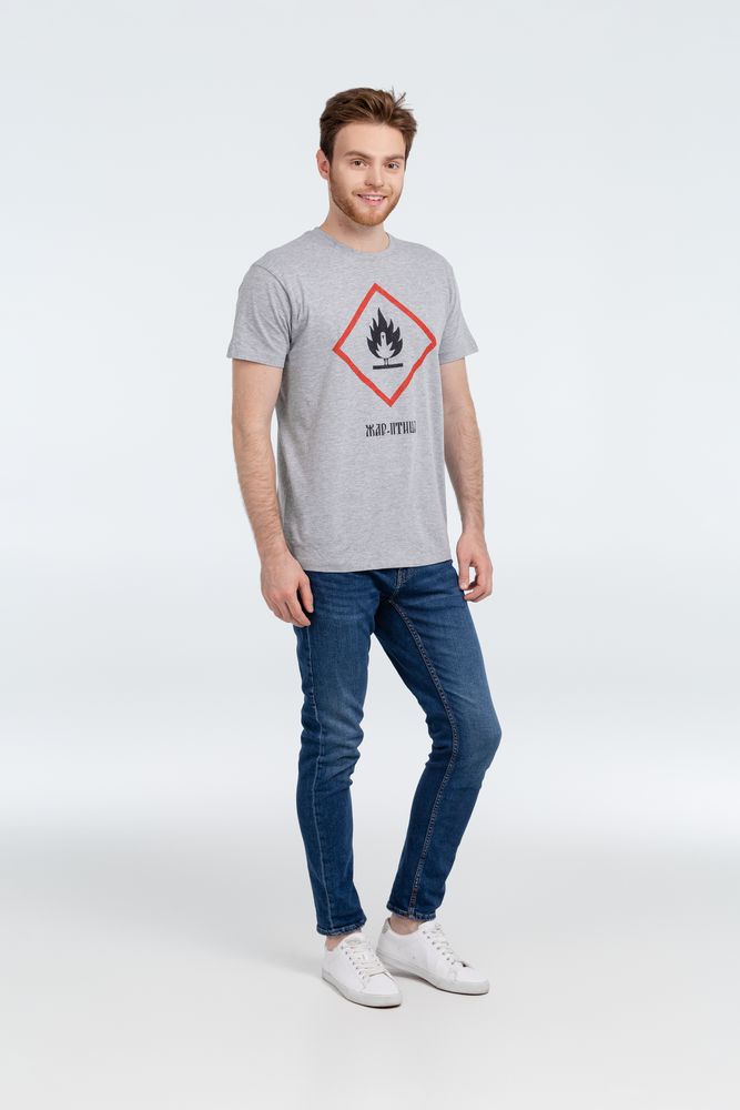 Футболка «Жар-птица», серый меланж — изображение 8