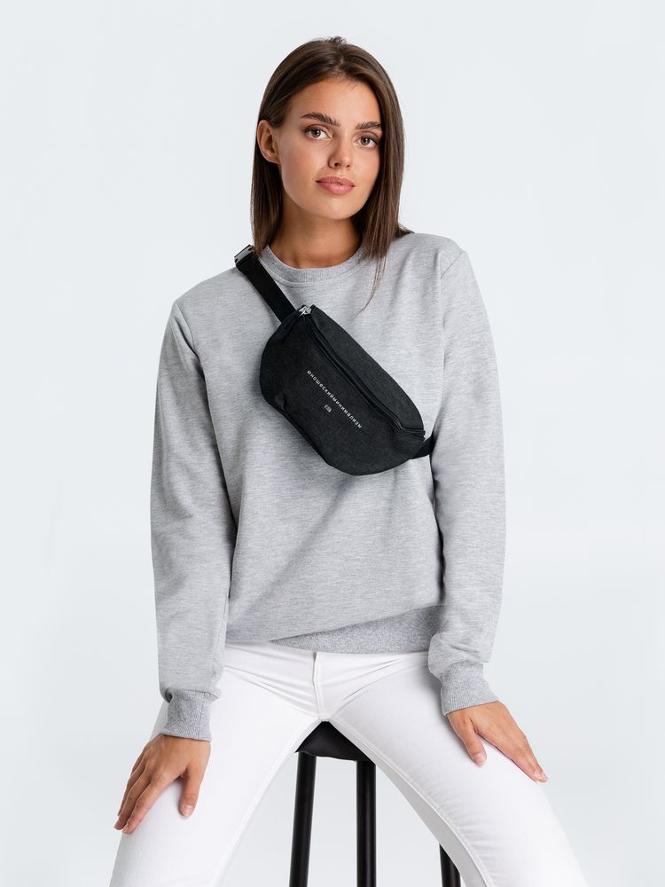 Поясная сумка «Юношеский минимализм», черная — изображение 4