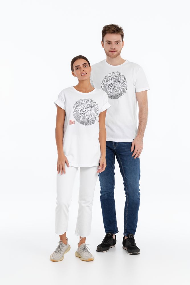 Футболка «Качели», белая — изображение 10