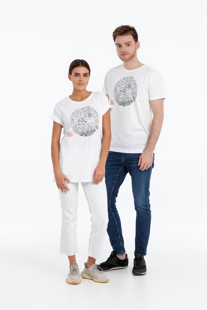 Футболка «Качели», белая — изображение 9