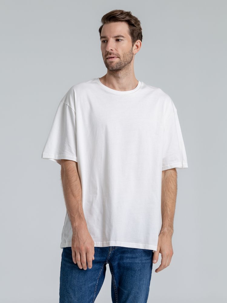 Футболка оверсайз «Чистая соль», молочно-белая — изображение 8