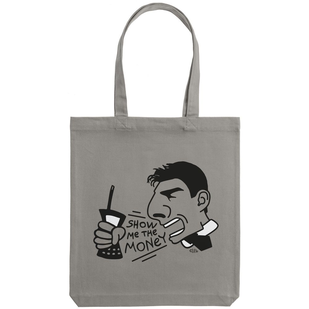 Холщовая сумка Show Me The Money, серая — изображение 3