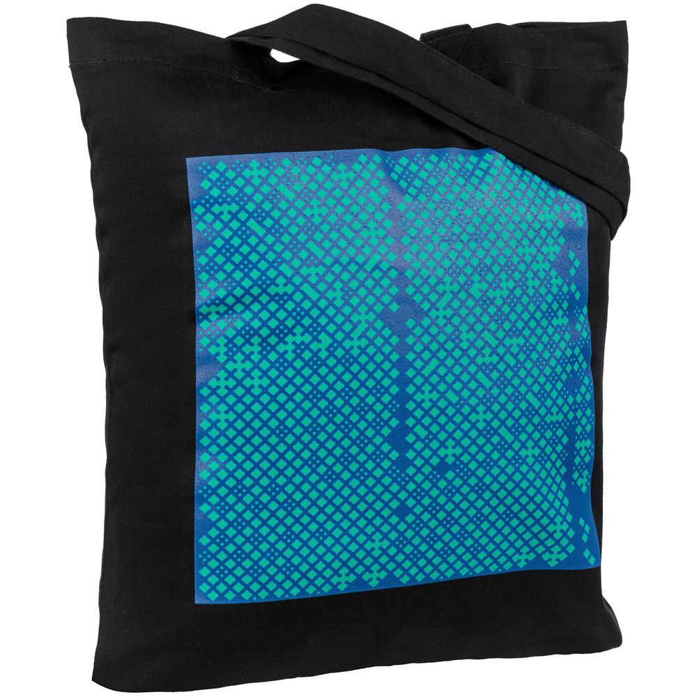 Холщовая сумка Big Data, черная — изображение 3