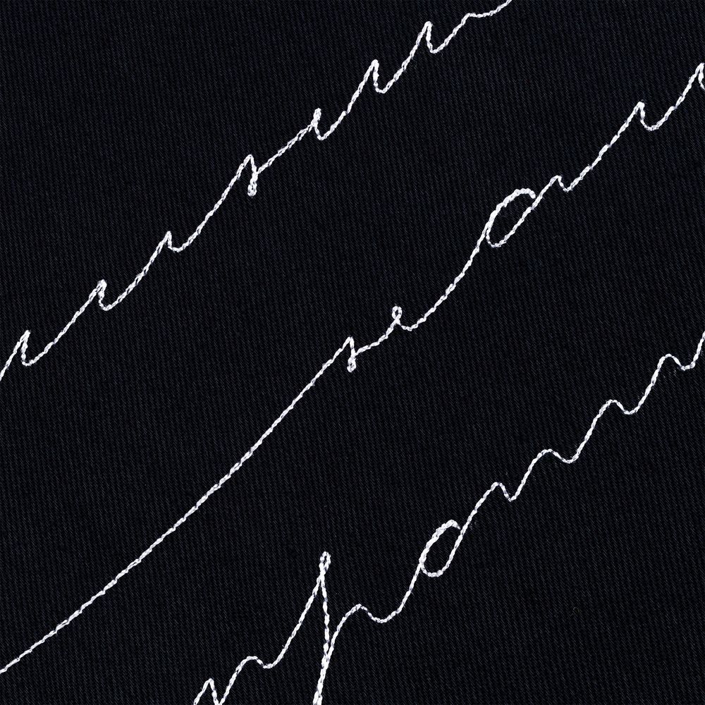 Холщовая сумка с вышивкой «Линия наименьшего сопротивления», черная — изображение 6