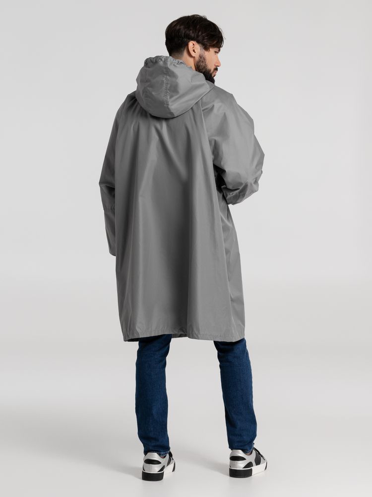 Дождевик-анорак Hard Work, серый, единый размер — изображение 10