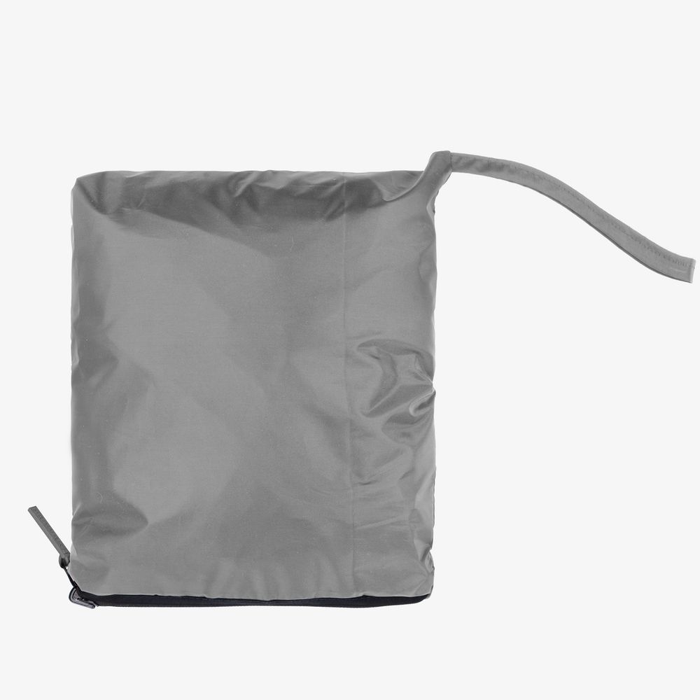 Дождевик-анорак Hard Work, укороченный, серый, единый размер — изображение 7