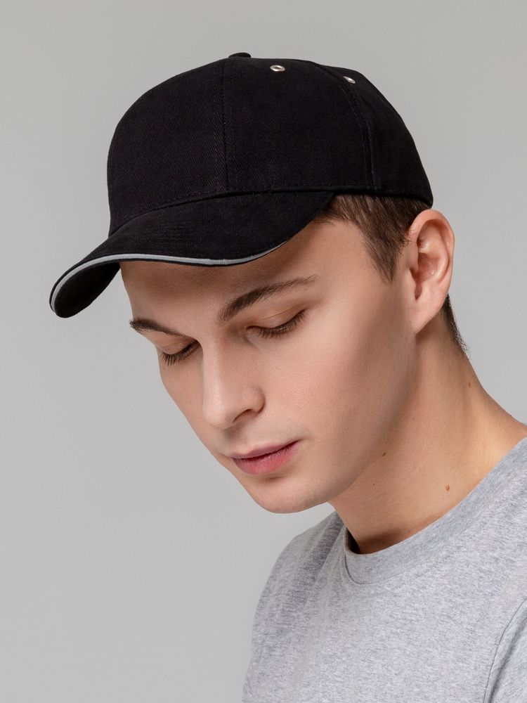 Бейсболка Hard Work Black со светоотражающим элементом — изображение 7