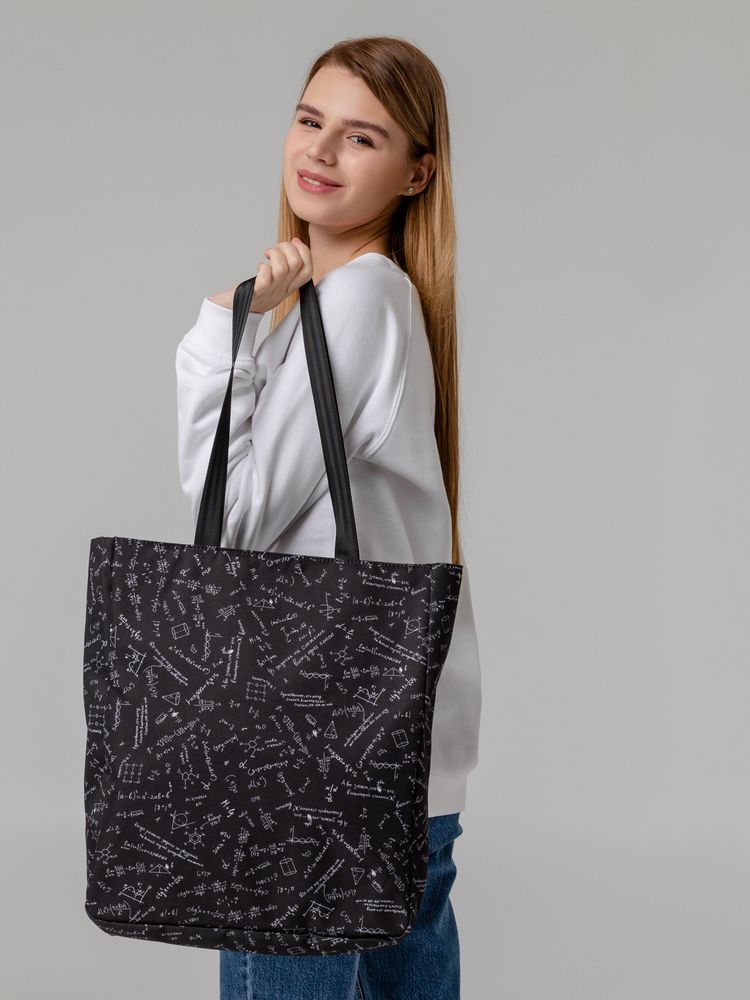 Сумка для покупок «Примерная», черная — изображение 7