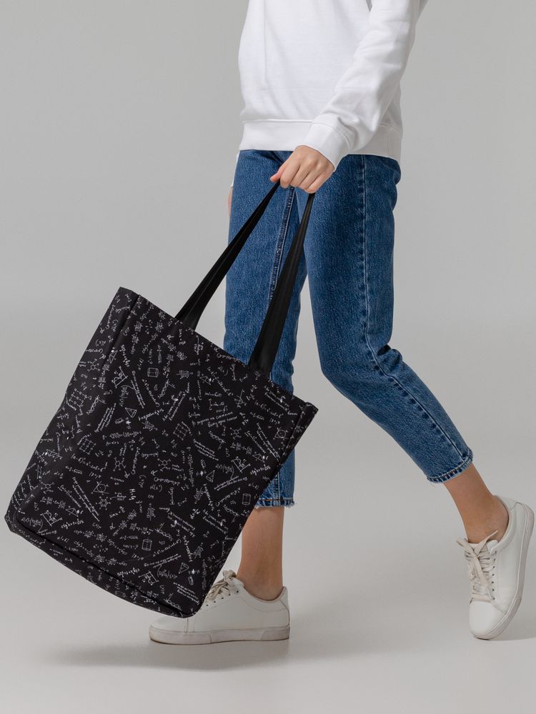 Сумка для покупок «Примерная», черная — изображение 8