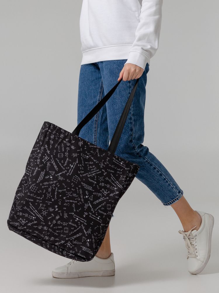 Сумка для покупок «Примерная», черная — изображение 9