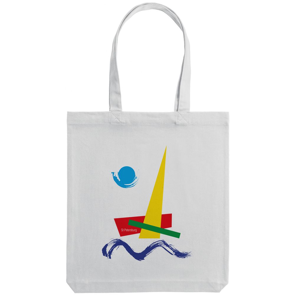 Холщовая сумка «Форма Лахты», белая — изображение 3