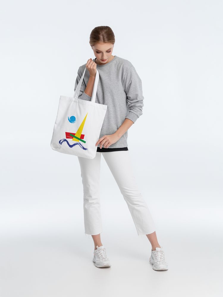 Холщовая сумка «Форма Лахты», белая — изображение 5