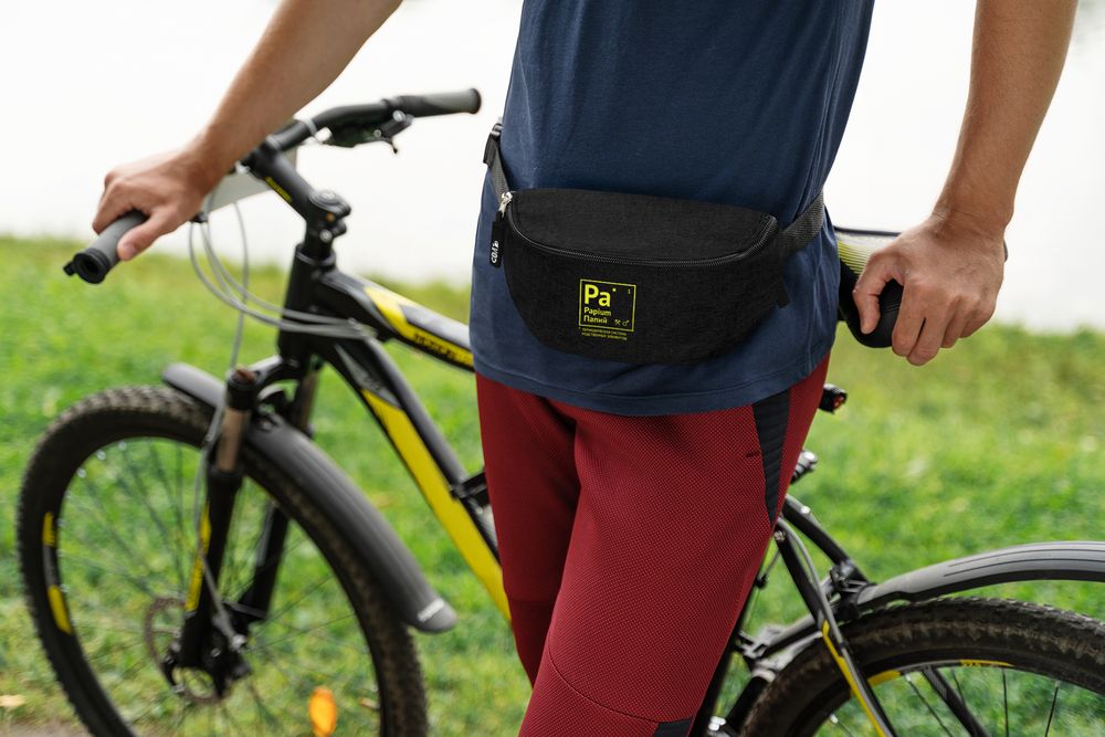 Поясная сумка «Папий», черная — изображение 4