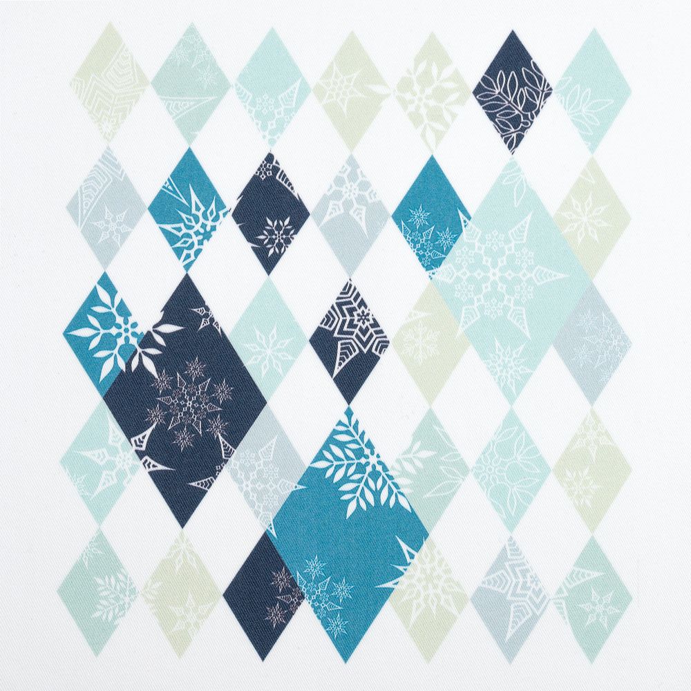 Холщовая сумка «Ромбо. Первый снег», белая — изображение 4