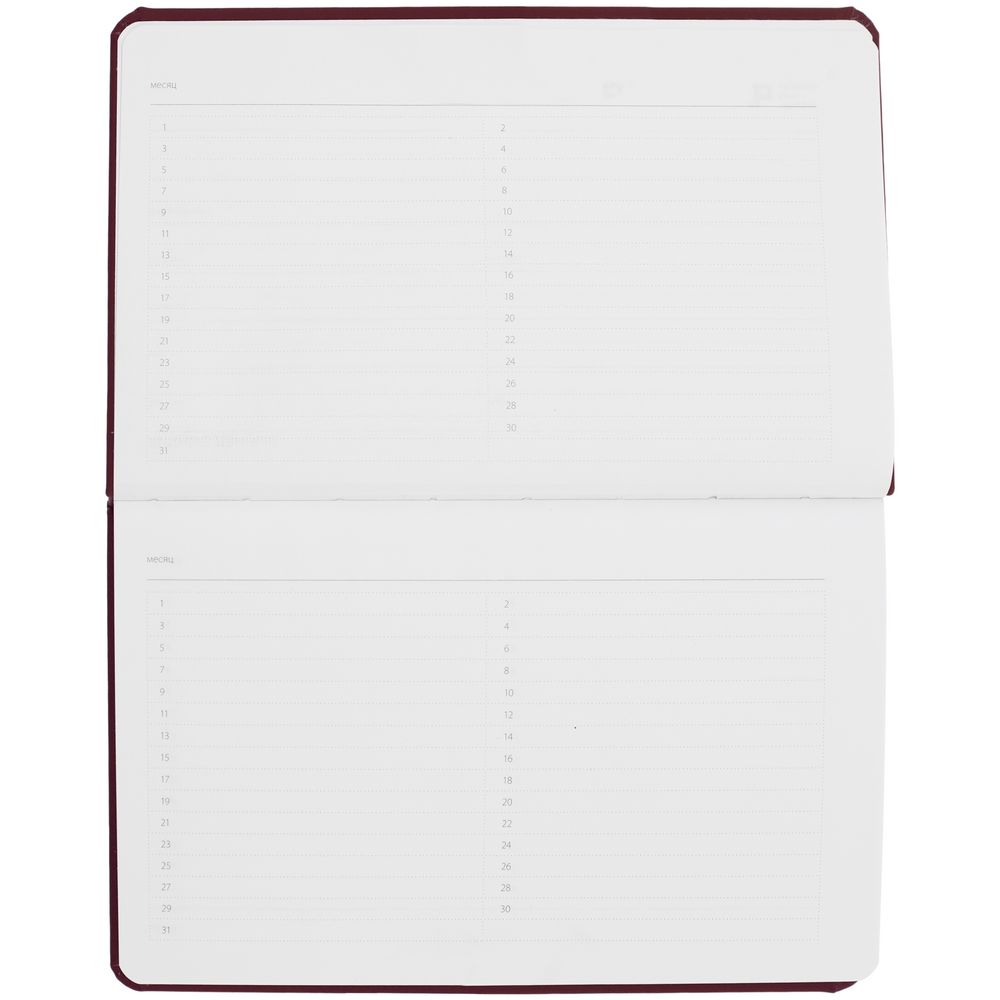 Еженедельник Urban, недатированный, бордовый — изображение 8