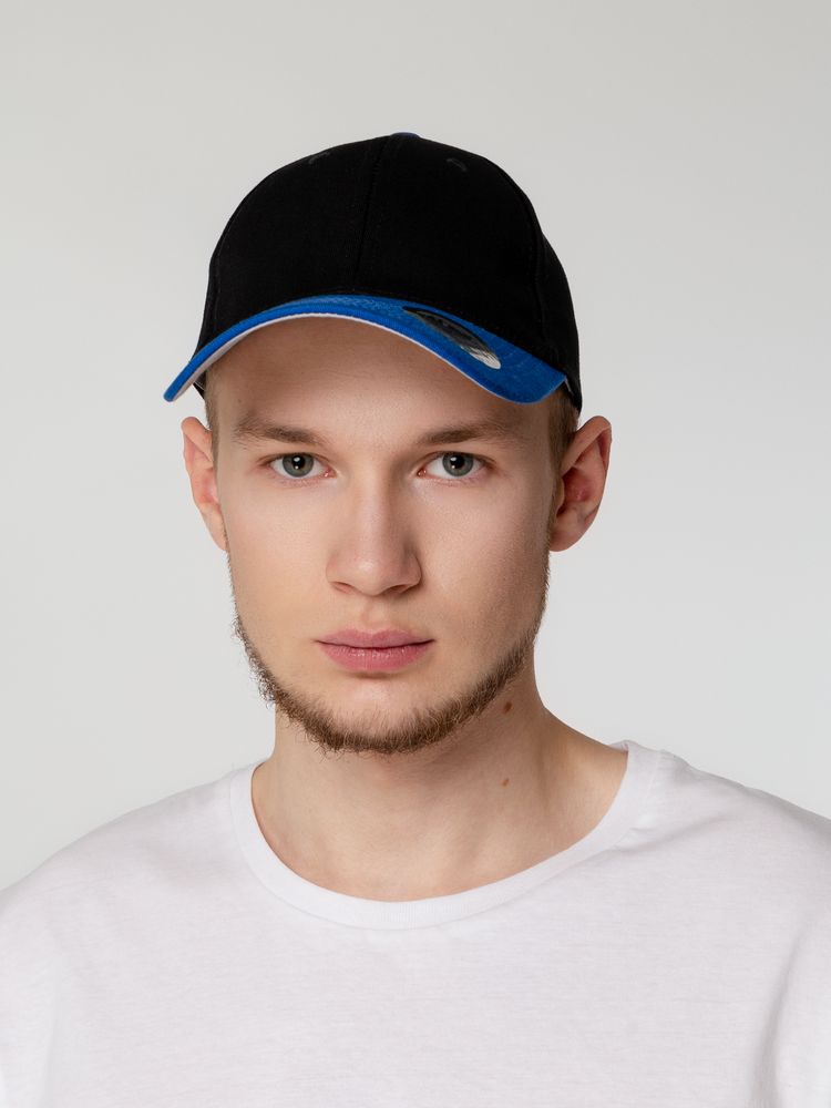 Бейсболка Ben Loyal, черная с синим — изображение 10