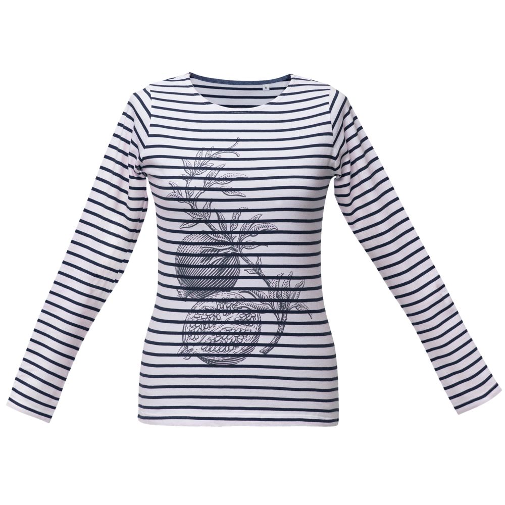 Футболка женская Grand Granat, белая с синим — изображение 3