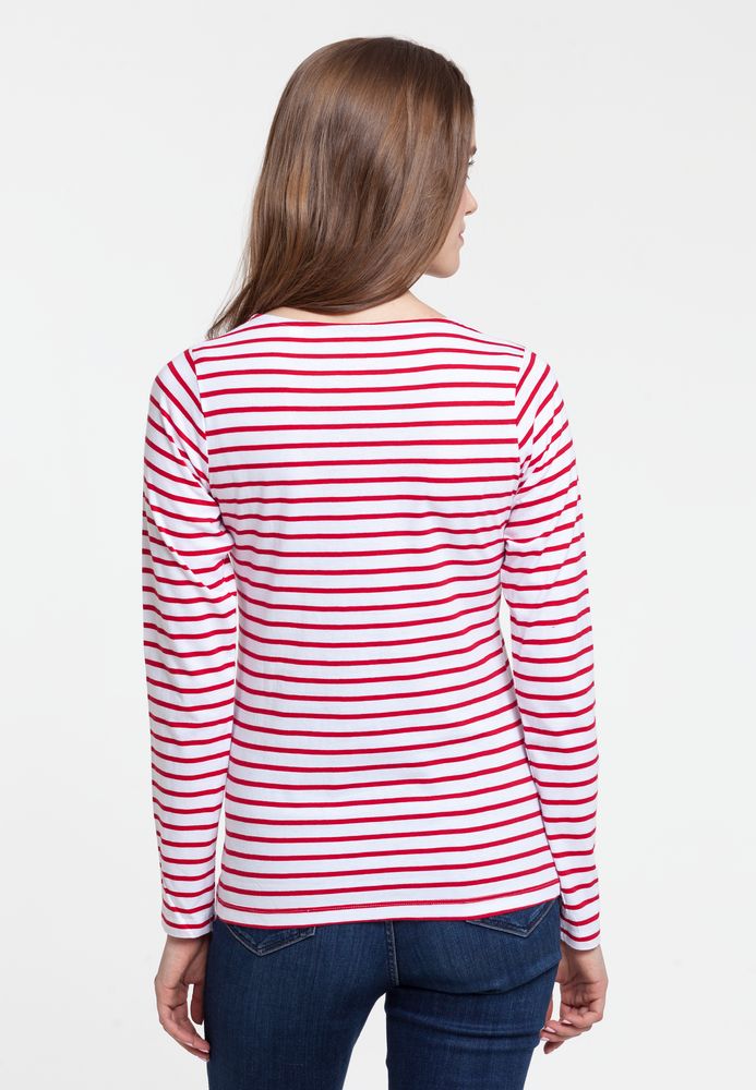 Футболка женская Grand Granat, белая с красным — изображение 6