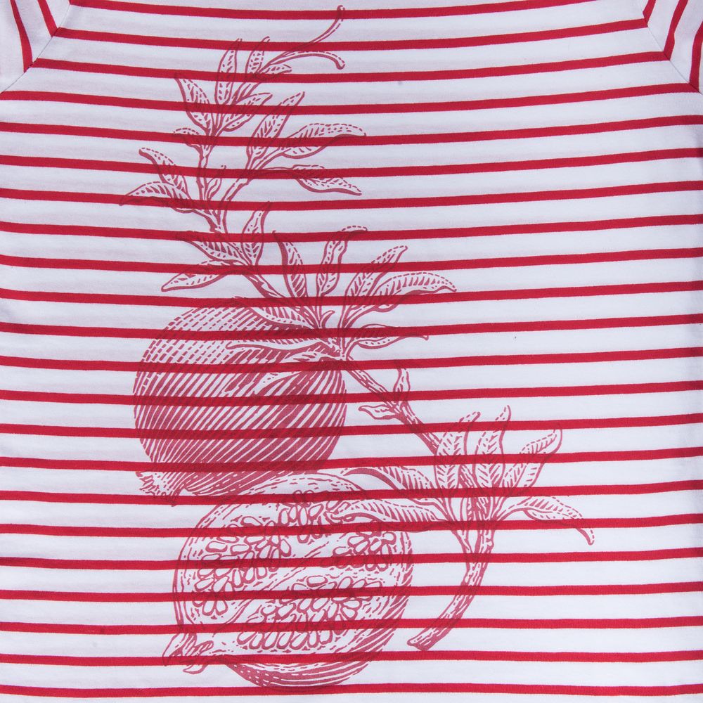 Футболка женская Grand Granat, белая с красным — изображение 4