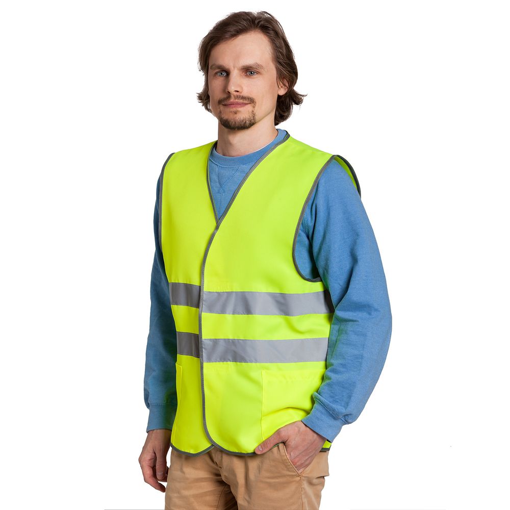 Сигнальный жилет СО-1 ТР, желтый флуоресцентный — изображение 6