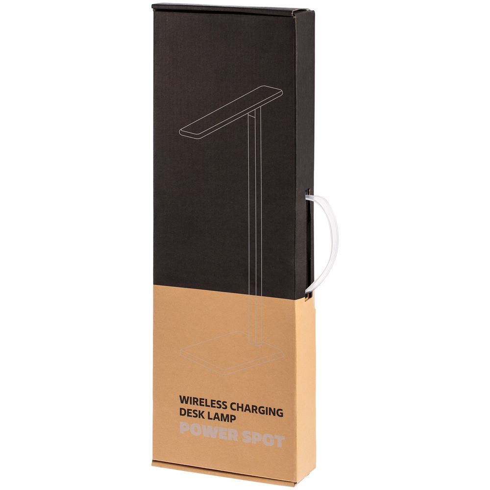 Настольная лампа с беспроводной зарядкой Power Spot, белая — изображение 16