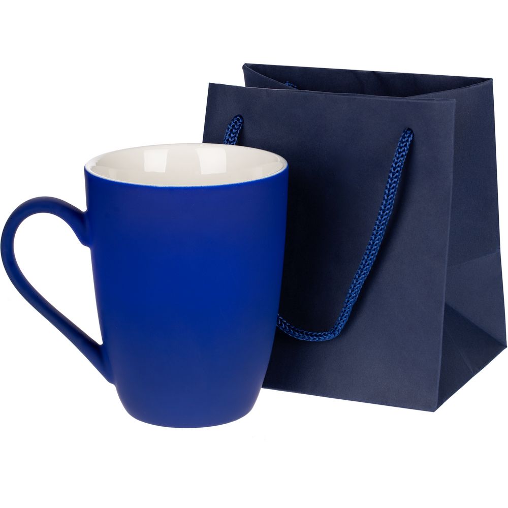 Пакет бумажный под кружку Cupfull, темно-синий — изображение 3