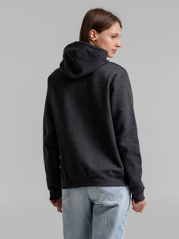 Толстовка с капюшоном Snake II черный меланж — изображение 7