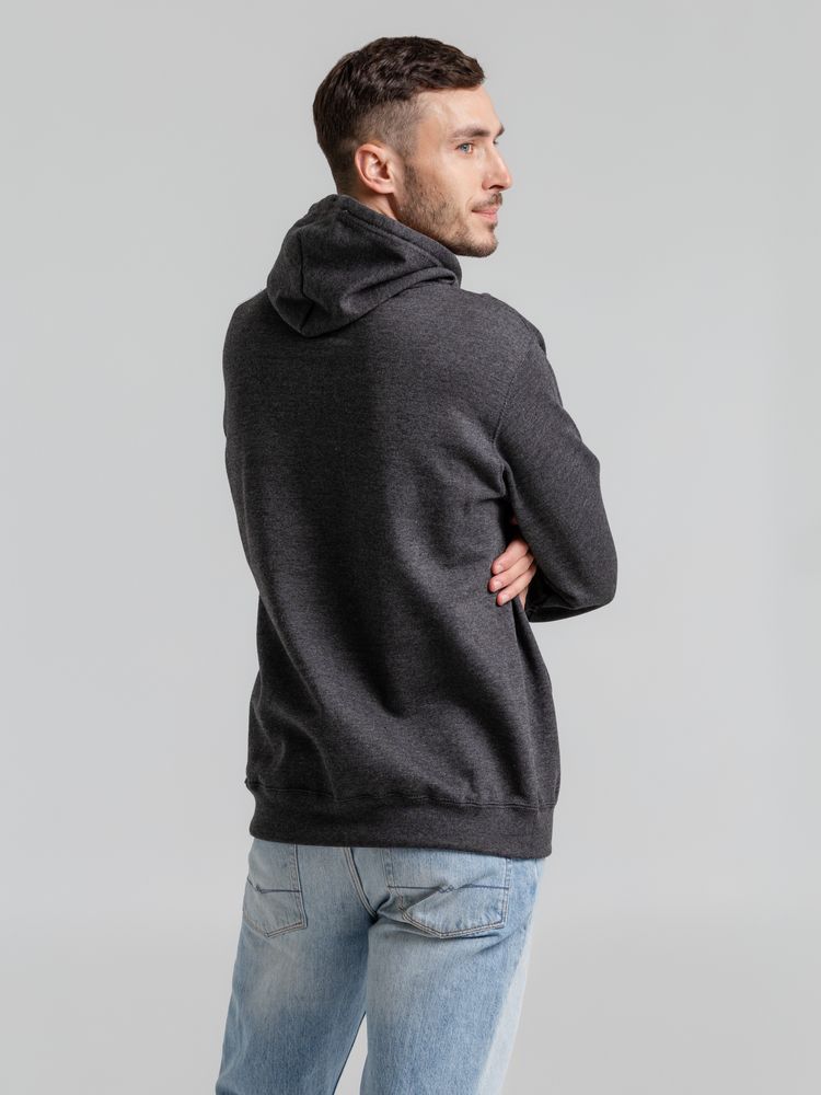 Толстовка с капюшоном Snake II черный меланж — изображение 9