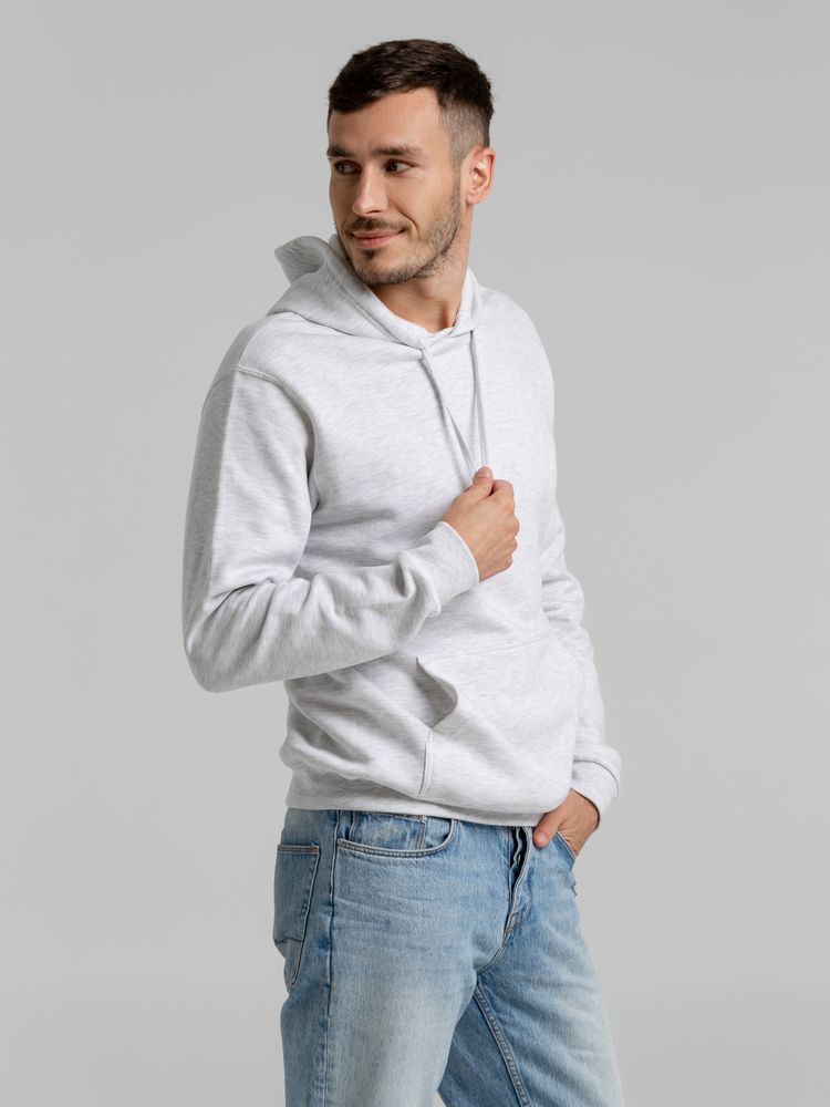 Толстовка с капюшоном Snake II светло-серый меланж — изображение 8