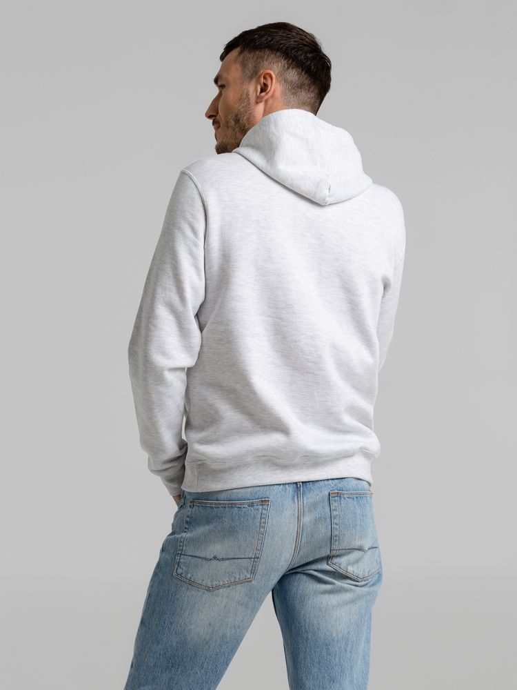 Толстовка с капюшоном Snake II светло-серый меланж — изображение 9