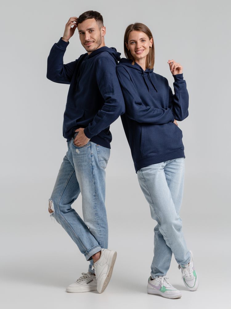 Толстовка с капюшоном Snake II темно-синяя — изображение 10