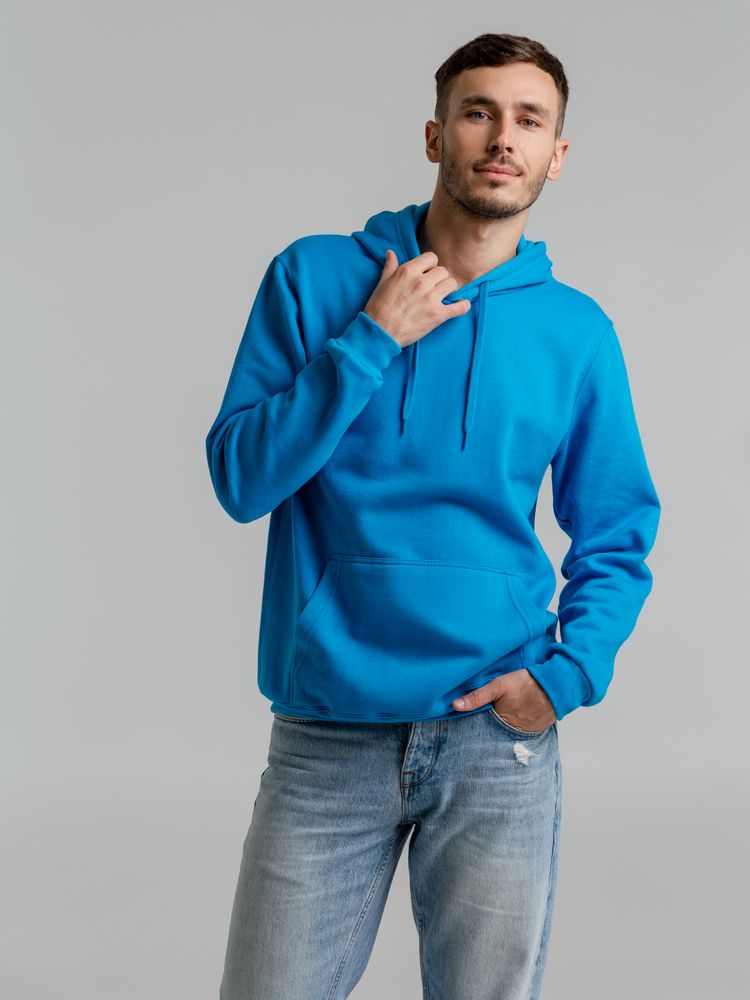 Толстовка с капюшоном Snake II бирюзовая — изображение 8