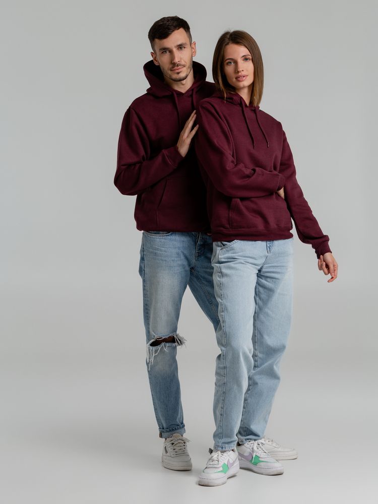 Толстовка с капюшоном Snake II бордовая — изображение 10