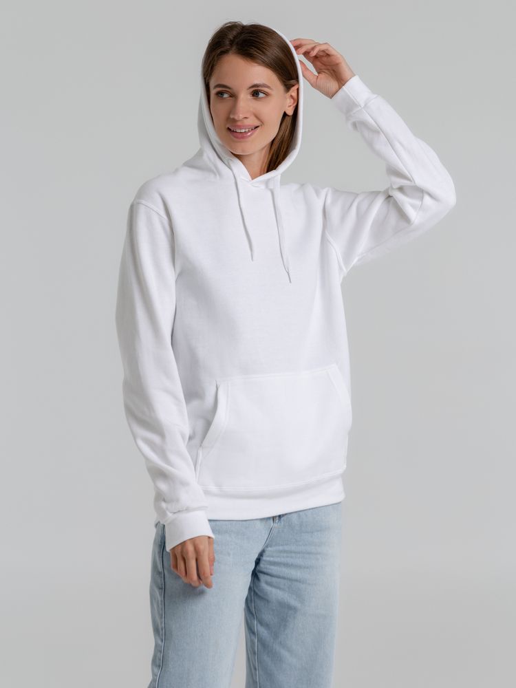 Толстовка с капюшоном Snake II белая — изображение 6