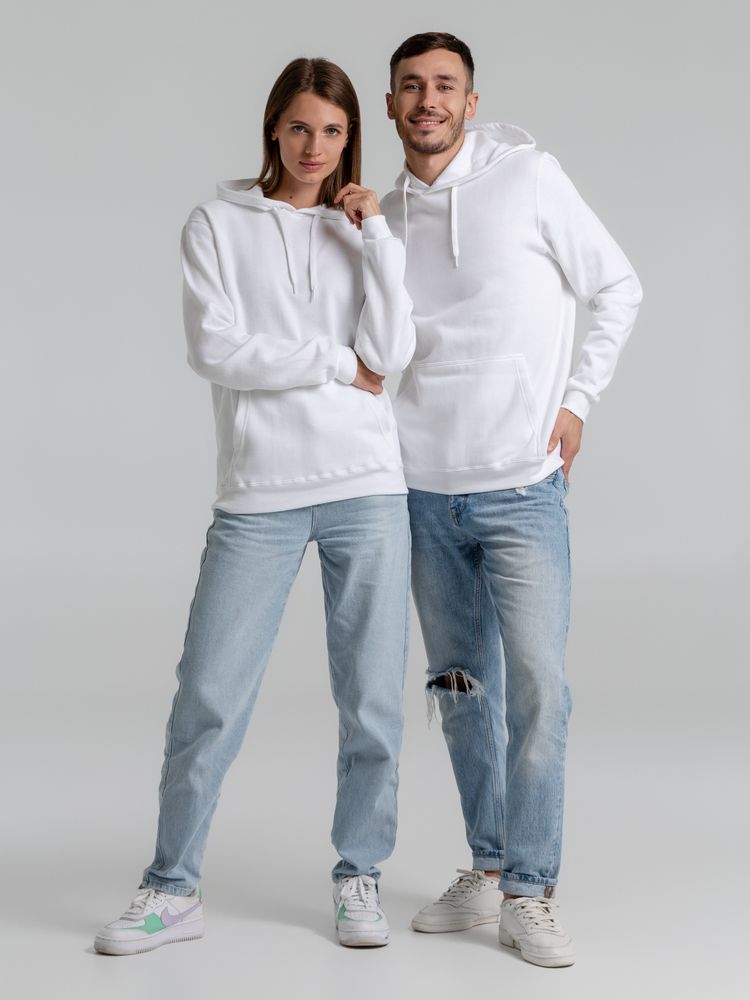 Толстовка с капюшоном Snake II белая — изображение 10