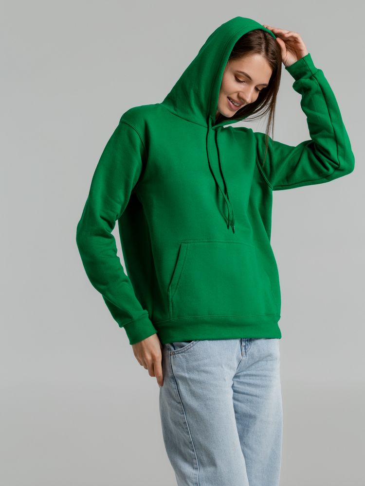 Толстовка с капюшоном Snake II ярко-зеленая — изображение 6