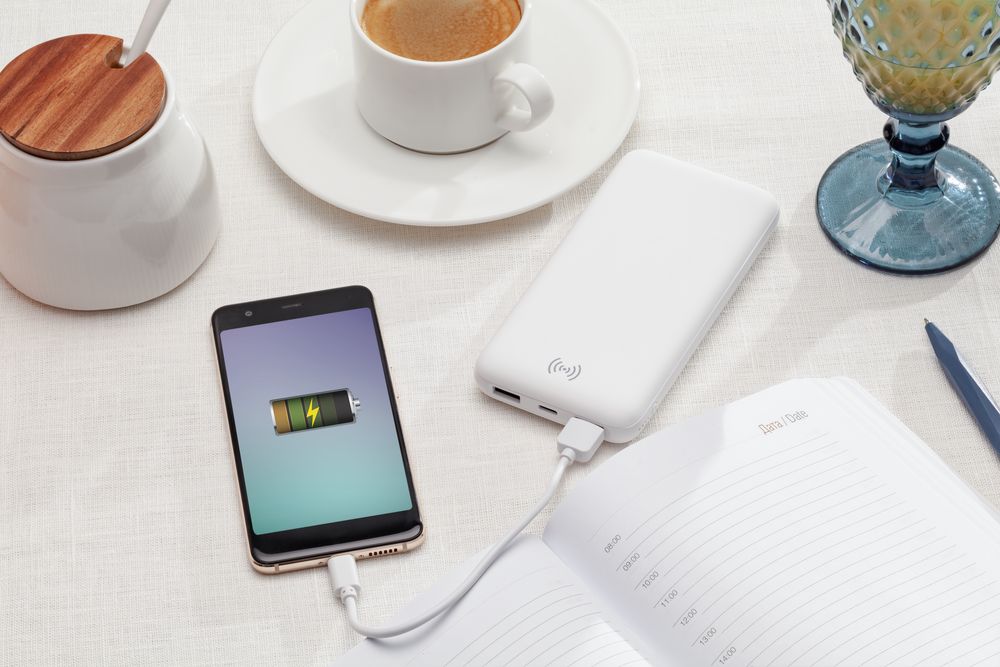 Аккумулятор Quick Charge Wireless 10000 мАч, черный — изображение 11