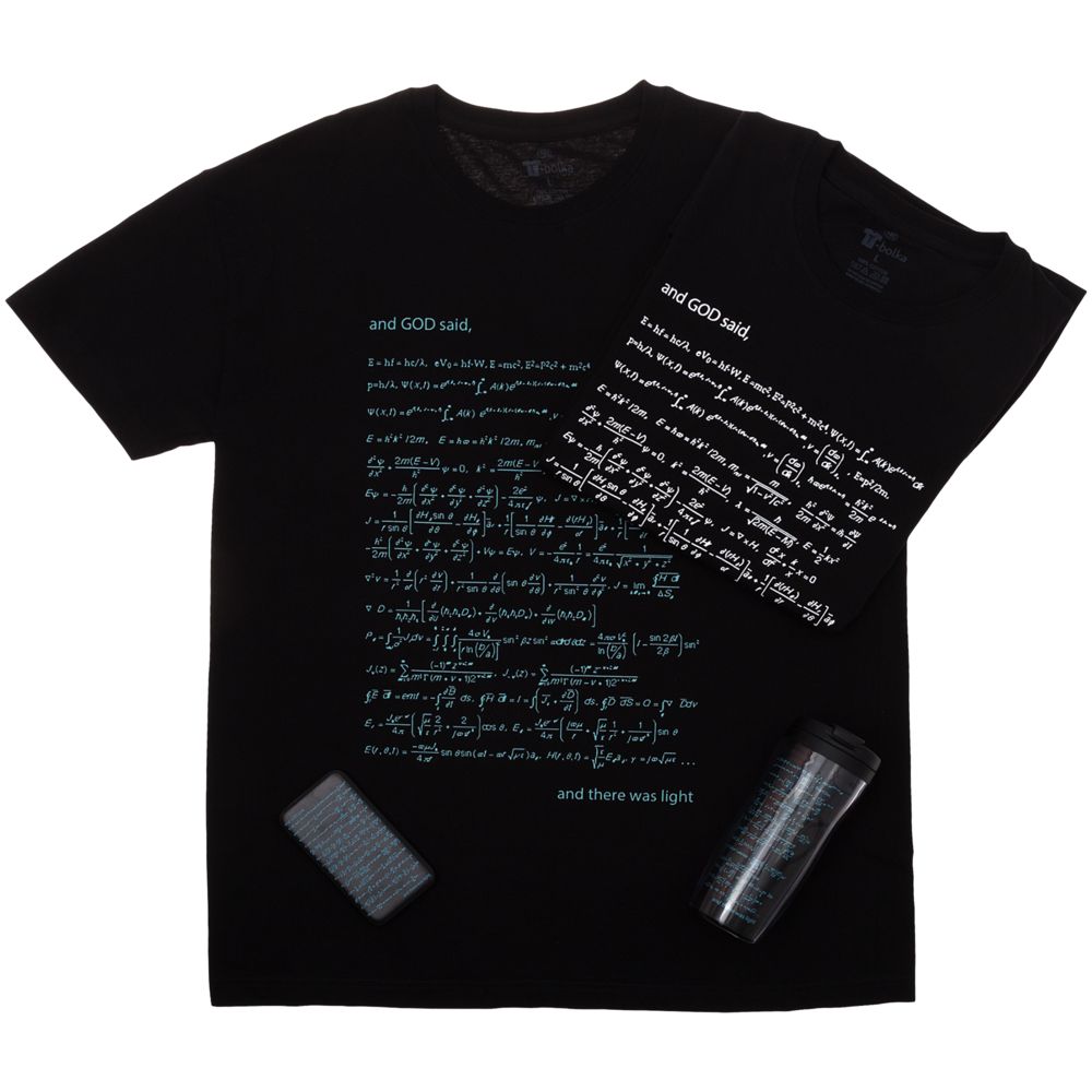 Футболка мужская «Да будет свет», со светящимся принтом — изображение 5