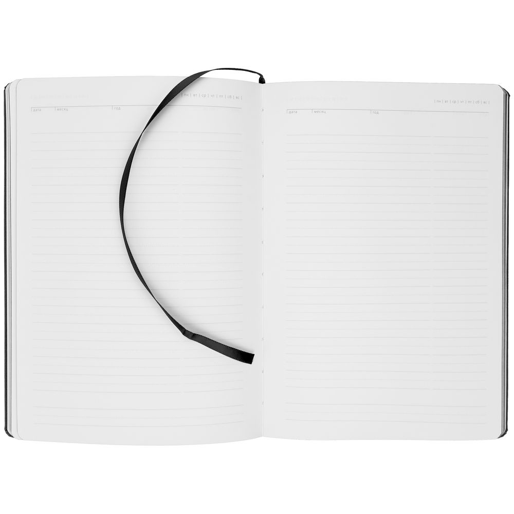 Ежедневник New Latte, недатированный, черный — изображение 5