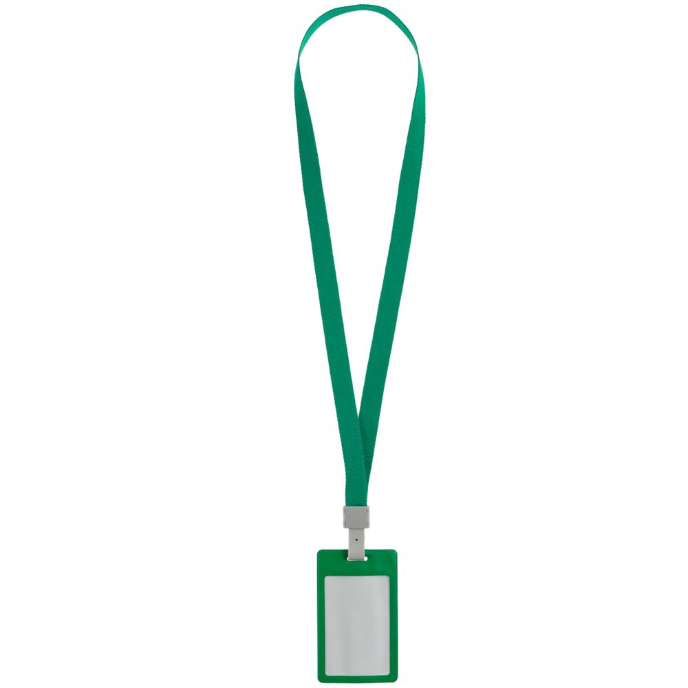 Карман для пропуска с лентой Staff, зеленый — изображение 4