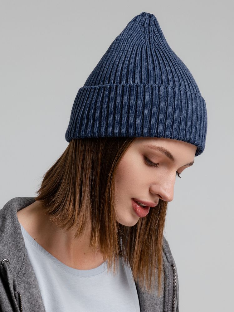 Шапка Stout, синий меланж — изображение 8