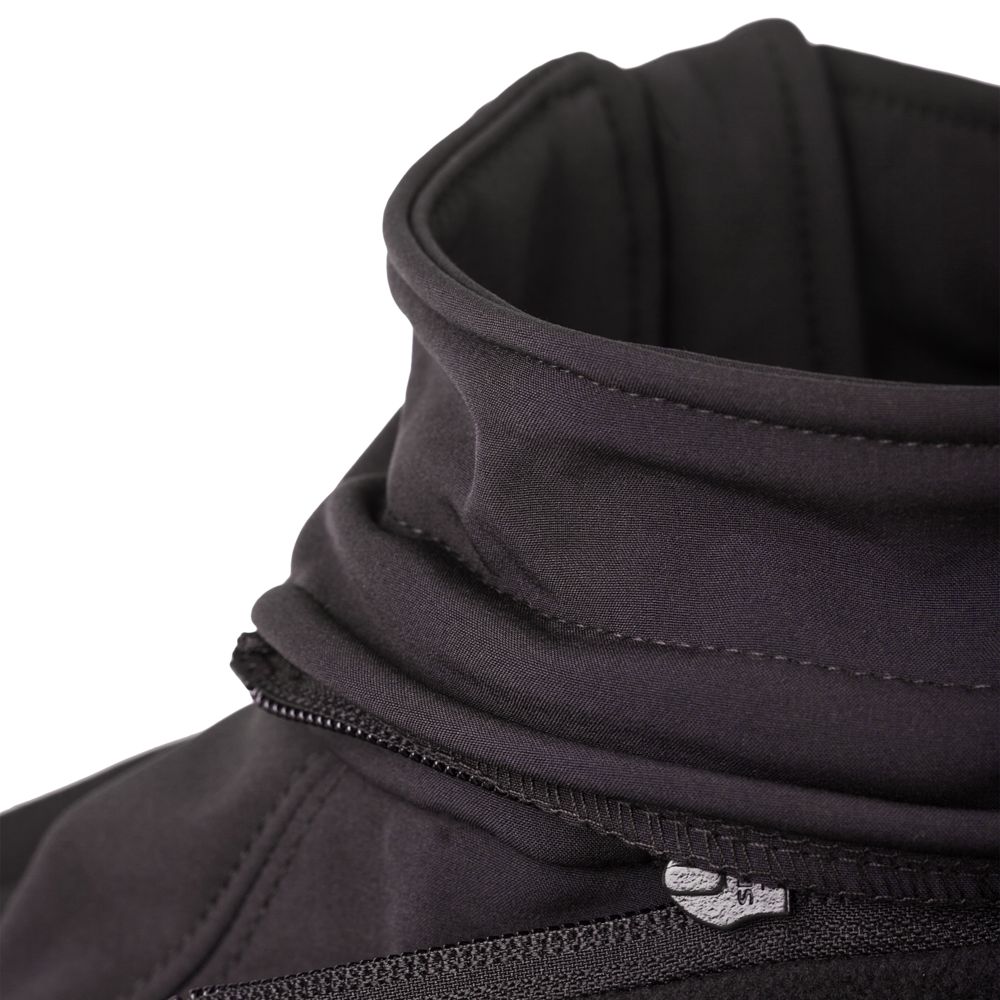 Куртка женская Hooded Softshell черная — изображение 5